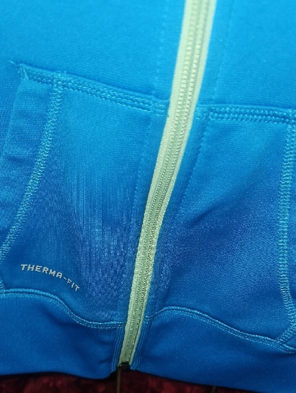 Nike Girls Bright Blue Therma-Fit Zip Hoodie Size Small